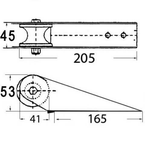 Musone di prua inox mm.205 (01.118.80)